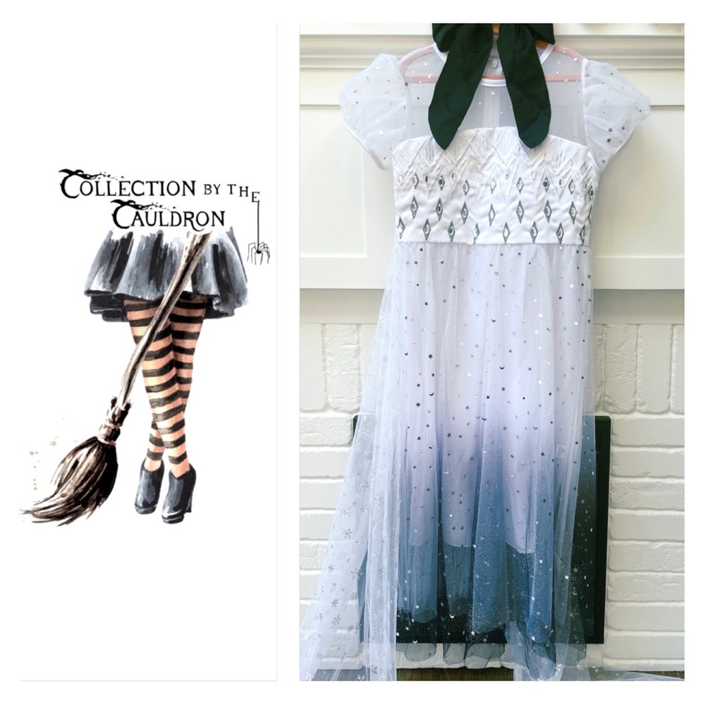 Snow Queen {Elsa} Halloween Costume with Snowflake Train